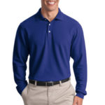 Port Authority - Long Sleeve EZCotton Pique Polo. K800LS