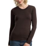 Port Authority - Ladies Modern Stretch Cotton Long Sleeve Scoop Neck Shirt. L518